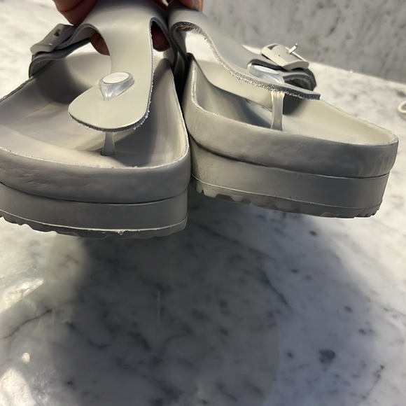 Birkenstock Gizeh Flex Platform Leather Sandals Size 9 NEW - Picture 7 of 15